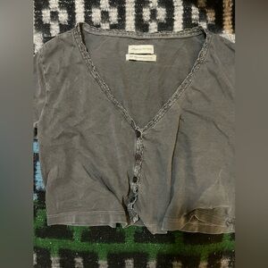 Urban Outfitters Charcoal Crop Top